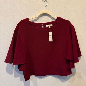 Eri & Ali Chic Burgundy Women's Blouse